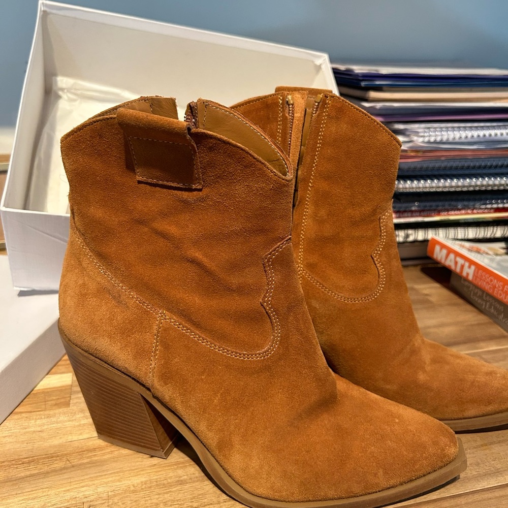 Saint + Sofia Dallas mid boots booties suede ankle Saint and Sofia - Picture 8 of 9
